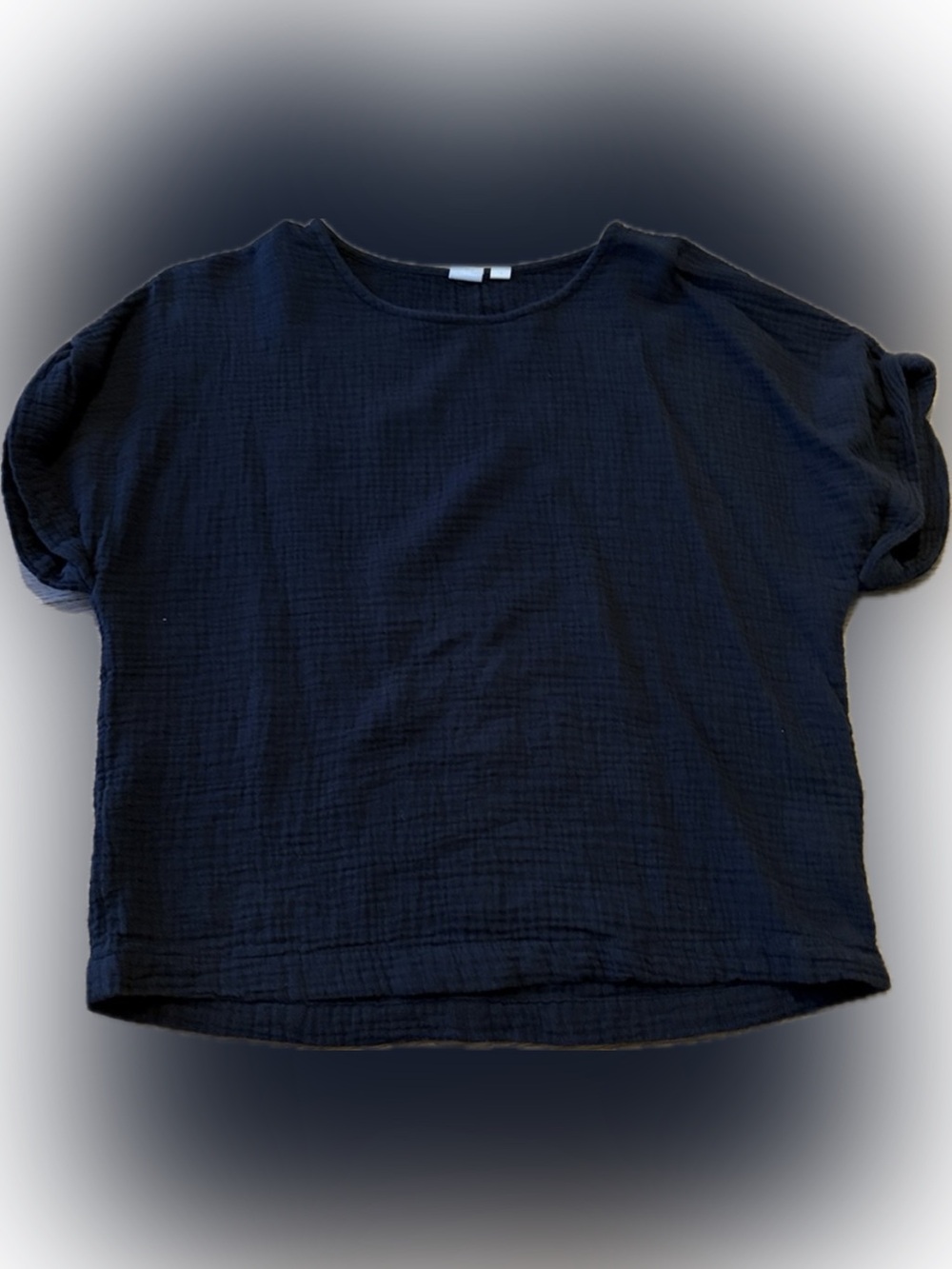 Gap Black Women’s Gauzy Short-Sleeve Top